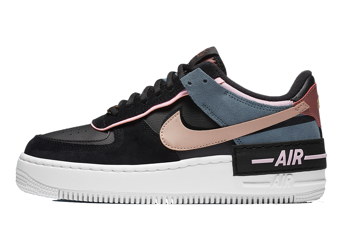Nike Air Force 1 Shadow black / Light Arctic Pink Shoes